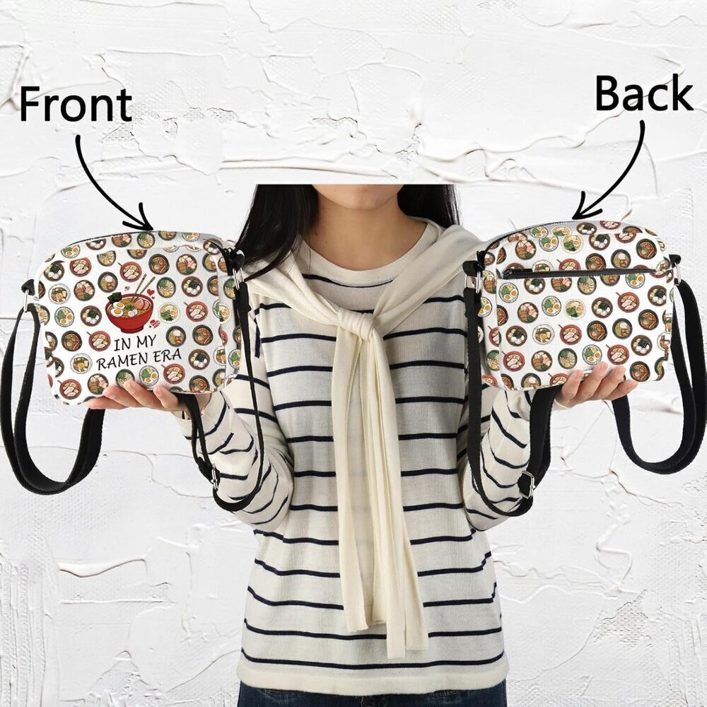 Ramen Lover Ramen Era Crossbody Bag for Foodie Women - Water-resistant, Lightwei - Picture 5 of 7
